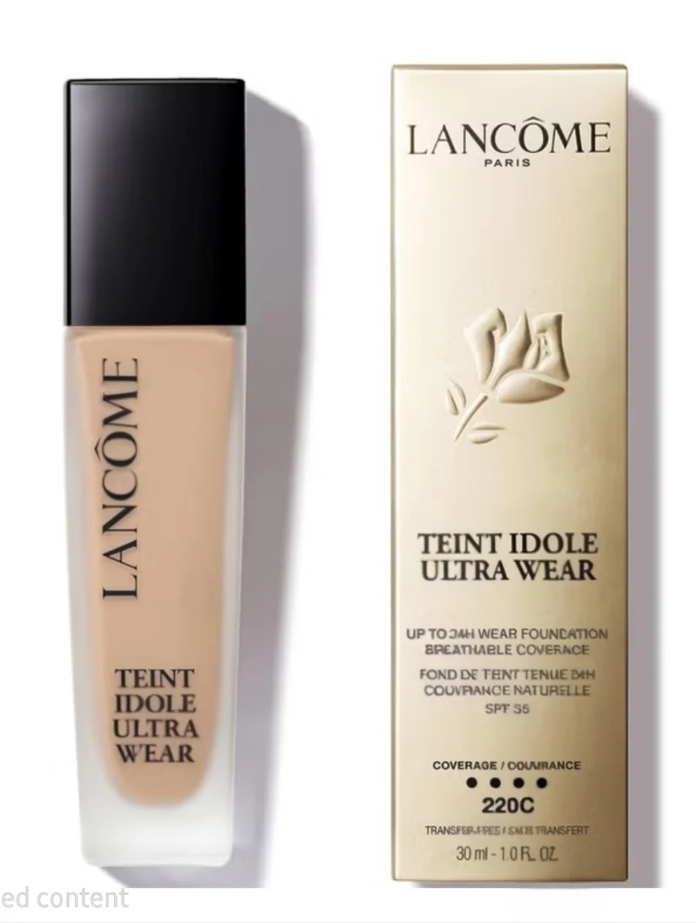 NEW~ Lancôme Teint Idôle Ultra Wear Foundation - Care & Glow ~ 220C
